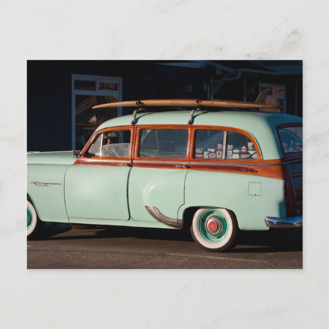 Carte Postale Old Woody Pontiac (Devant)