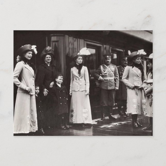 Carte Postale Olga, Tatiana, Marie, Anastasia Romanov à Hesse (Devant)