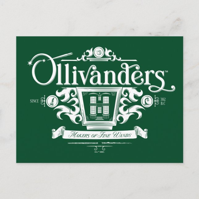 Carte Postale OLIVANDERS™ Fabricants de Baguettes Magiques de Qu (Devant)