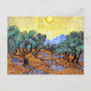Carte Postale Olive Trees in the Sun Van Gogh