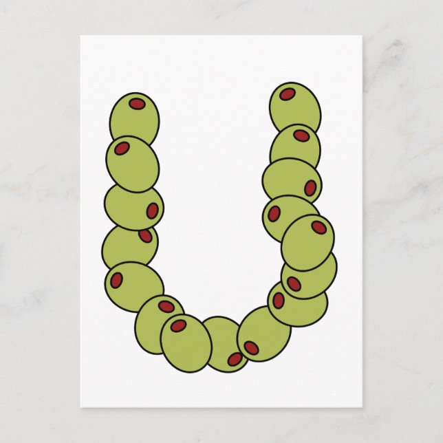 Carte Postale Olive You "Je t'aime" (Devant)