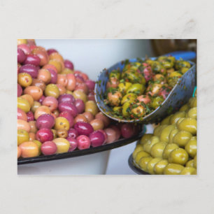 Carte Postale Olives de marché