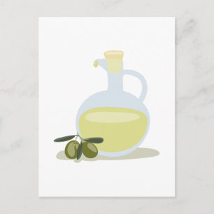 Carte Postale Olives et huile