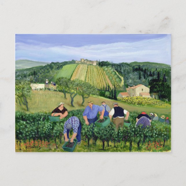 Carte Postale Oliviers et tournesols (Devant)