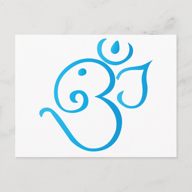 Carte Postale Om-ganssis-turquoise (Devant)