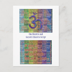 Carte Postale OM-Mantra Gayatri-Mantra Ensemble
