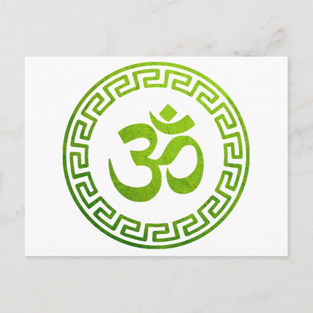 Carte Postale Om, Om Hindu, Om Symbole, Om Logo, Aum (Devant)