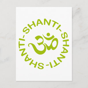 Carte Postale Om Shanti Shanti Shanti Cadeau