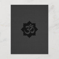 OM Symbole Lotus Spiritualité Yoga en fibre de car