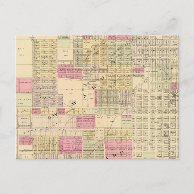 Carte Postale Omaha Centre, Nebraska (Devant)