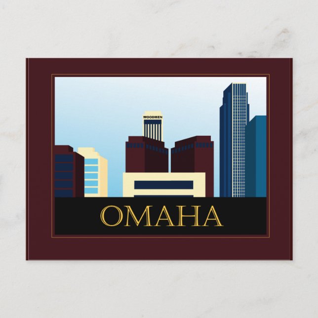 Carte Postale Omaha Skyline (Devant)