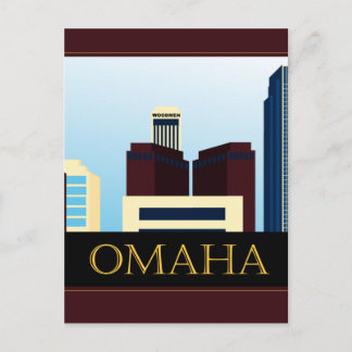Carte Postale Omaha Skyline