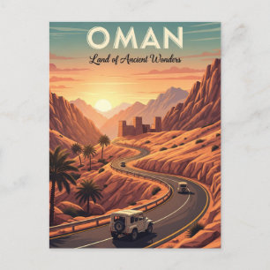 Carte Postale Oman Sunset Travel