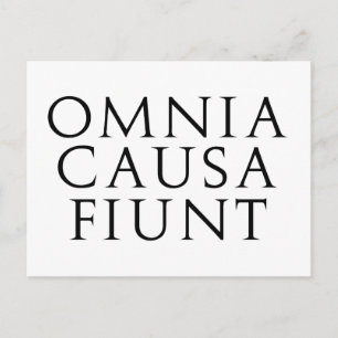Carte Postale Omnia Causa Fiunt