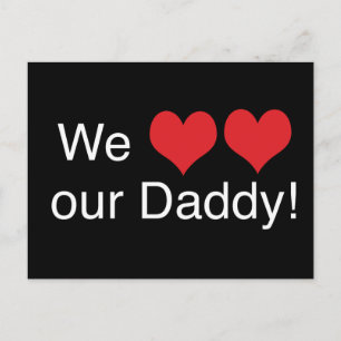 Carte Postale On aime Papa