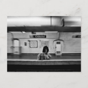 Carte Postale On fait du shopping bags in subway