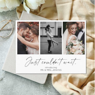 Carte Postale On ne pouvait pas attendre l'Elopement de la Galer