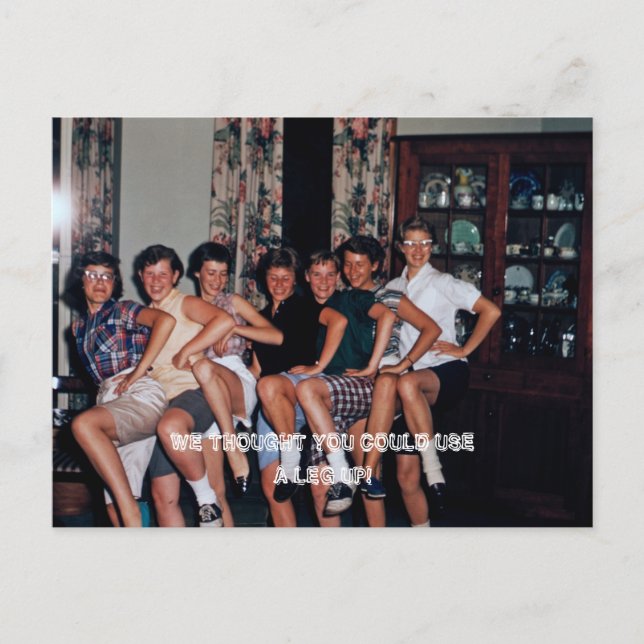 Carte Postale On pensait que vous pourriez utiliser une jambe EN (Devant)