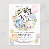 On Peut Attendre Le Baby shower Teddy Bear Garçon