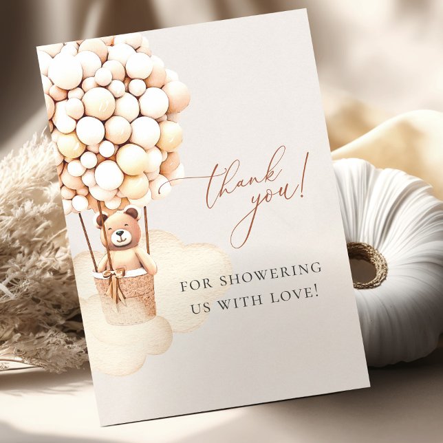 Carte Postale On Peut Attendre ! Merci baby shower (Créateur téléchargé)