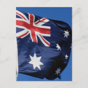 Carte Postale onde du drapeau aussie