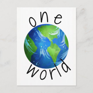 Carte postale One World Protest