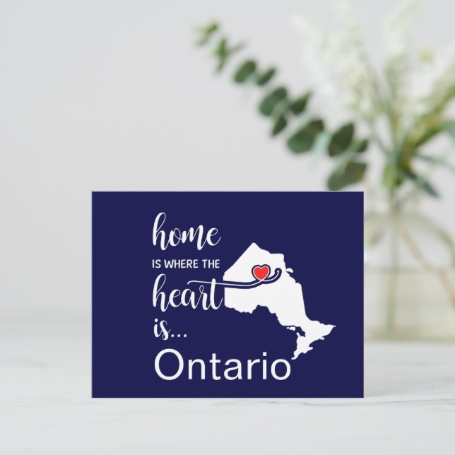 Carte Postale Ontario Home est le coeur (Debout devant)