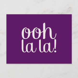 Carte Postale Ooh La La Purple