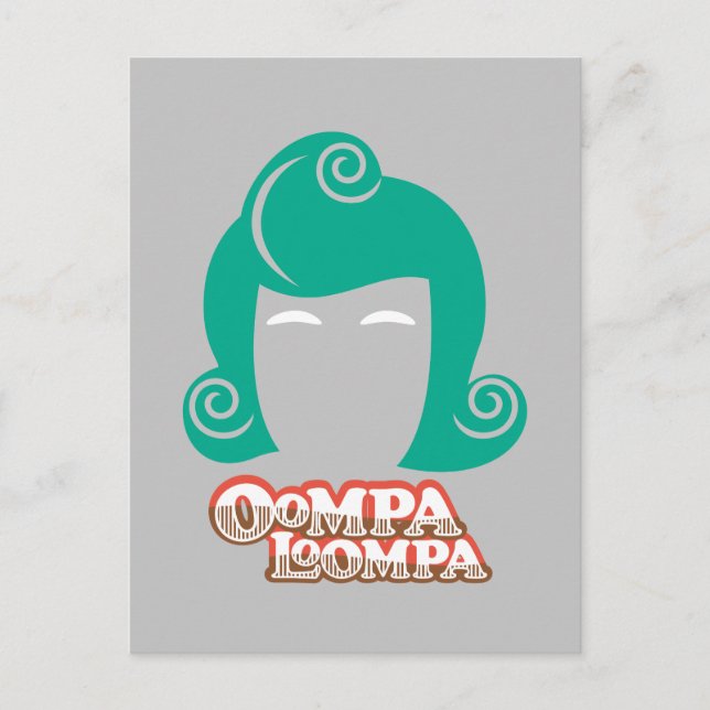 Carte Postale Oompa Loompa Graphique de cheveux (Devant)