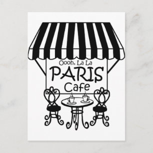 Carte Postale Oooh La La Paris Café