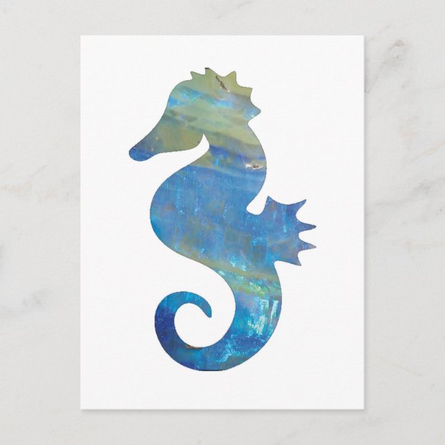 Carte postale Opal Sea Horse (Devant)