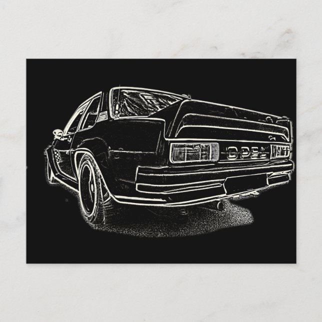Carte Postale Opel Ascona i400 (Devant)