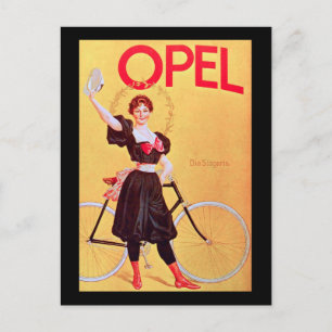Carte Postale Opel - Vélo Vintage Poster Art ( 1900 )