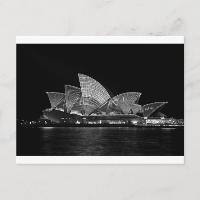 Carte Postale Opéra de Sydney à Night Australia (Devant)