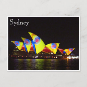 Carte Postale opéra de sydney jaune