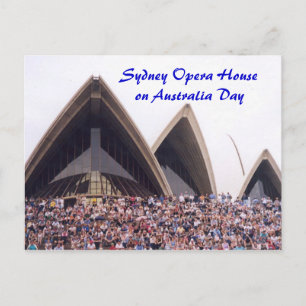 Carte Postale Opéra de Sydney le jour de l'Australie