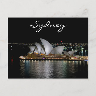 Carte Postale Opéra de Sydney par nuit, Australie, photo