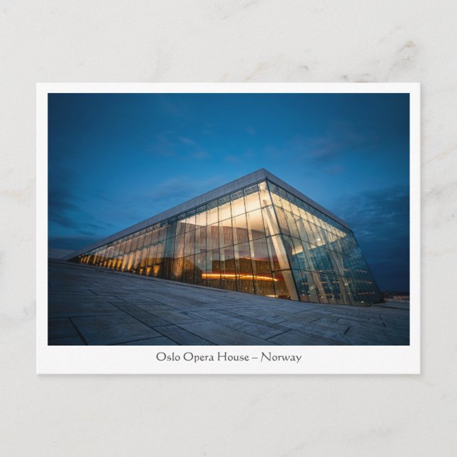 Carte Postale Opéra d'Oslo (Devant)