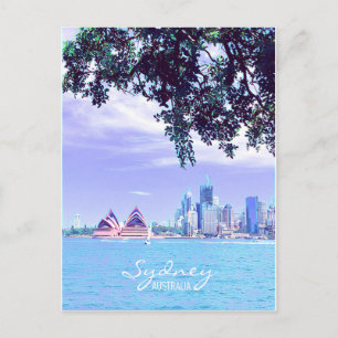 Carte Postale Opera House Sydney Vue sur l'eau du port de Sydney