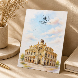Carte Postale Opéra Semper Allemagne   Monument Emblématique Cél