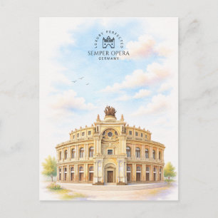 Carte Postale Opéra Semper Allemagne   Monument Historique Emblé