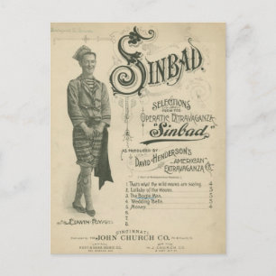 Carte Postale Opéra vintage Sinbad