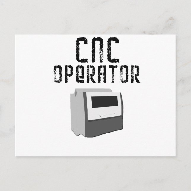 Carte Postale Opérateur CNC Machiniste (Devant)