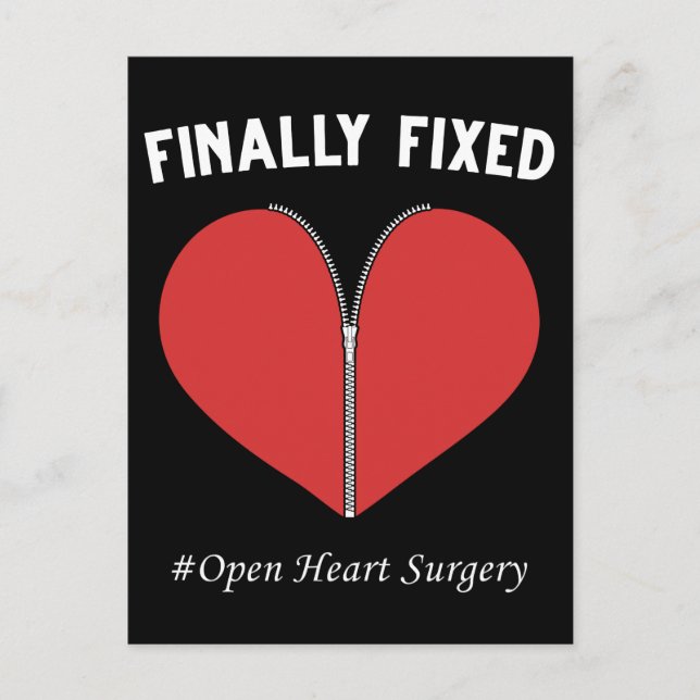 Carte Postale Opération de récupération de chirurgie à cœur ouve (Devant)