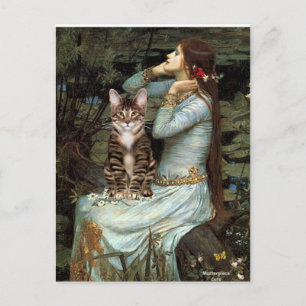 Carte Postale Ophelia - chat tigré tabby 30