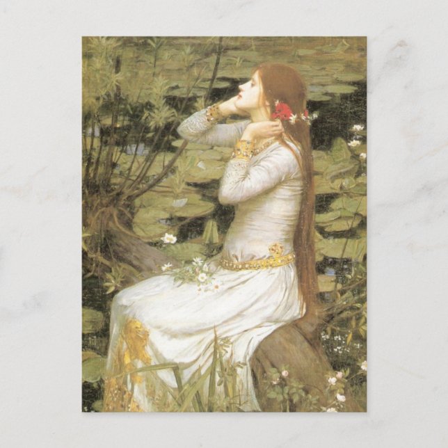 Carte Postale Ophelia Par John William Waterhouse (Devant)