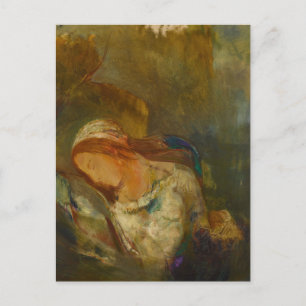 Carte Postale Ophelia par Odilon Redon