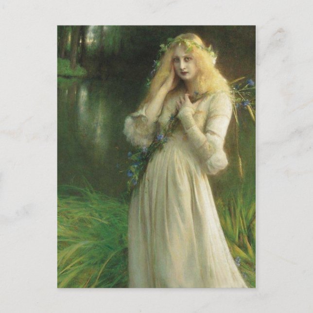 Carte Postale Ophélie des yeux hantés (Devant)