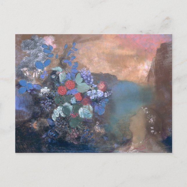 Carte Postale Ophélie parmi les fleurs, vers 1905-8 (Devant)