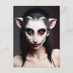 Carte Postale Opossum Girl
